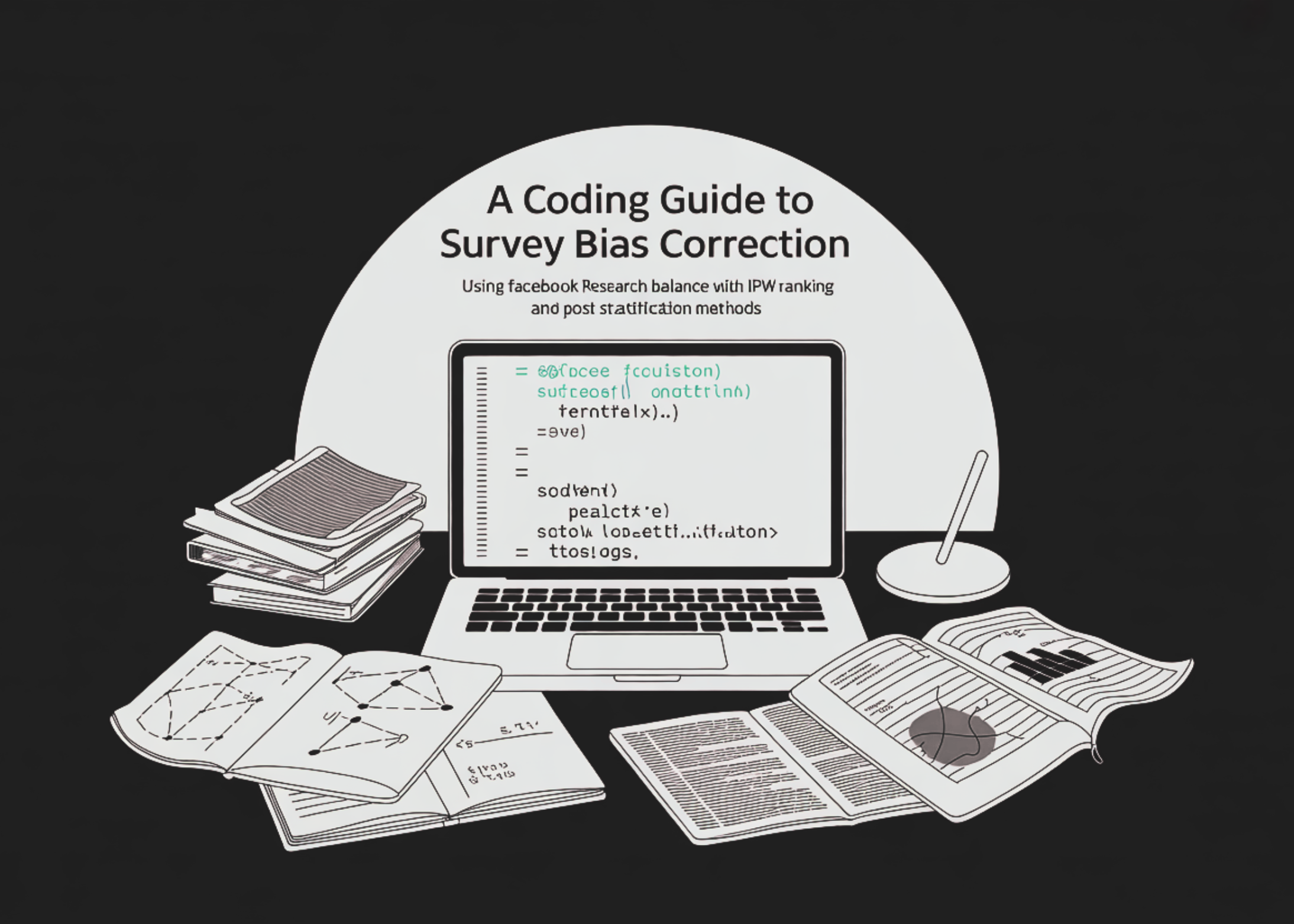 A Coding Guide to Survey Bias Correction Using Facebook Research Balance with IPW CBPS Ranking and Post Stratification Methods